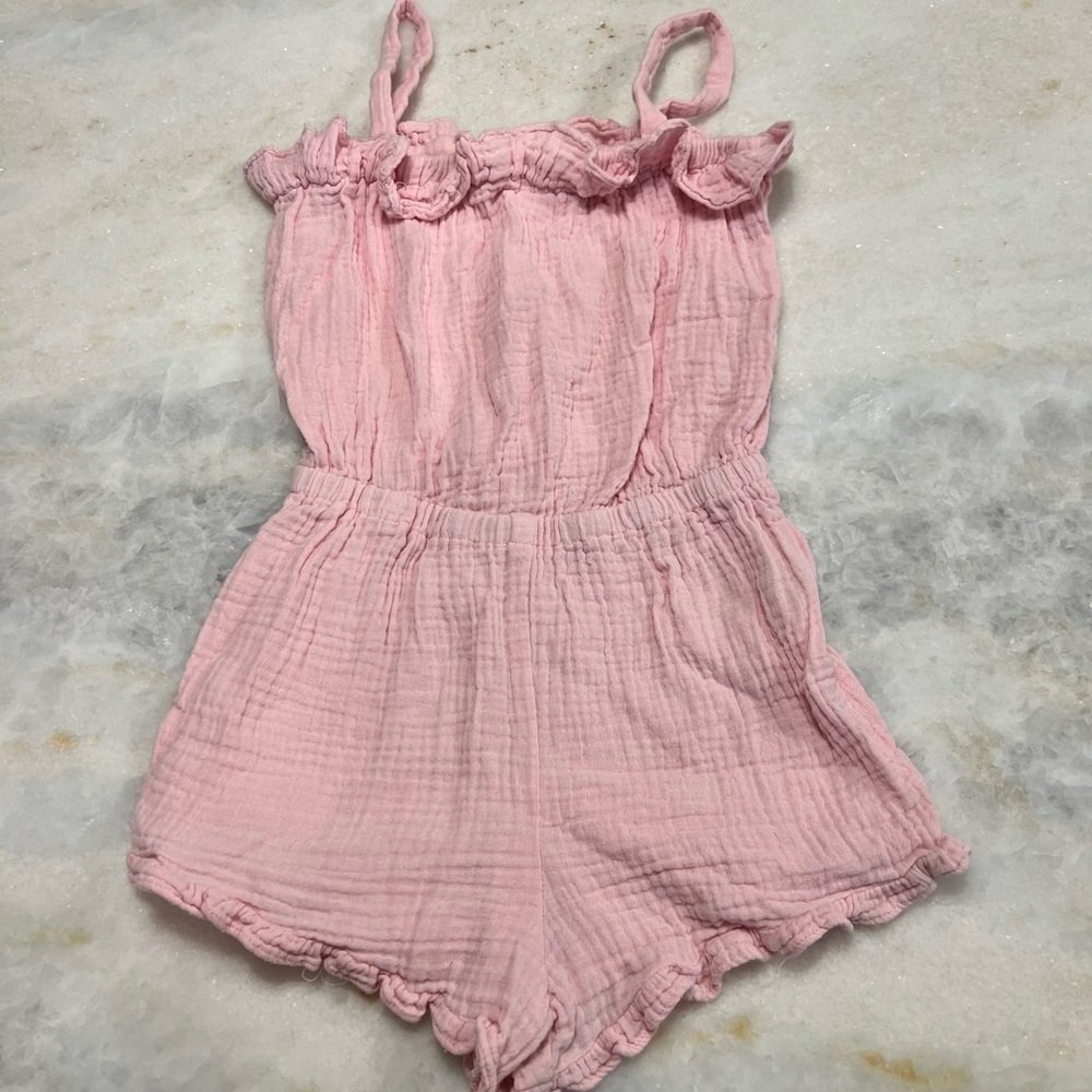 Lil Lemons for Love and Lemons Girls Romper pink
